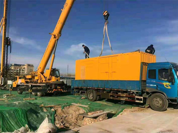 德州万科工程建设租赁一台大型静音发电